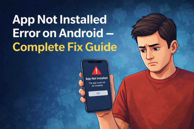 App Not Installed Error on Android – Complete Fix Guide