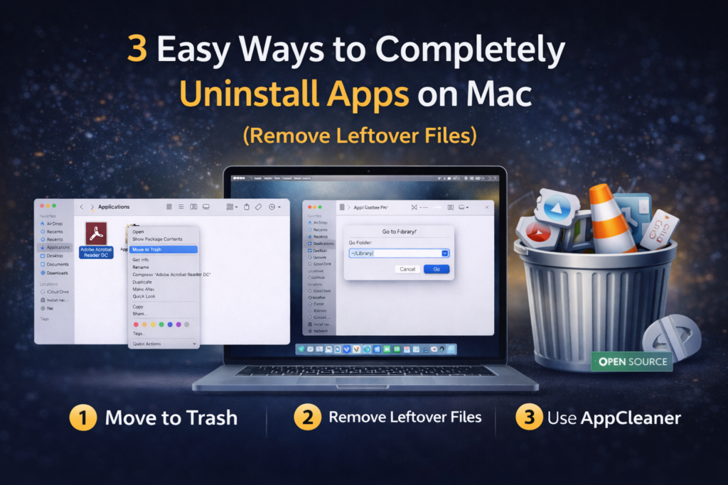 uninstall apps on mac