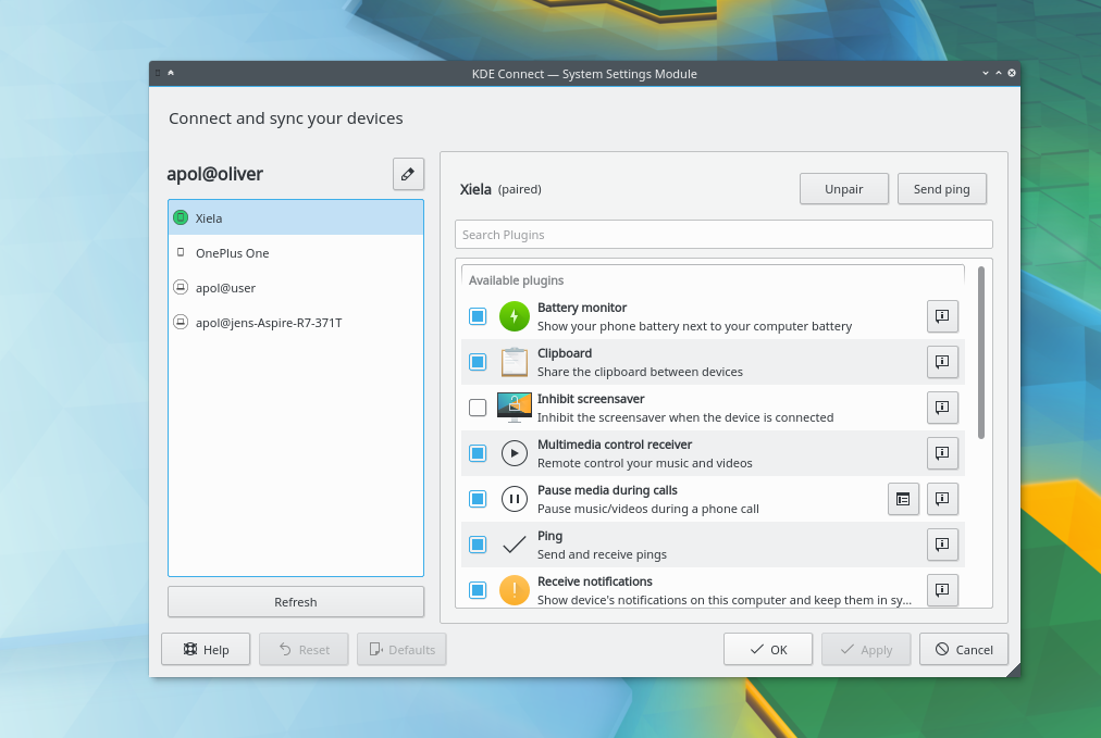 KDE Connect Mac Android