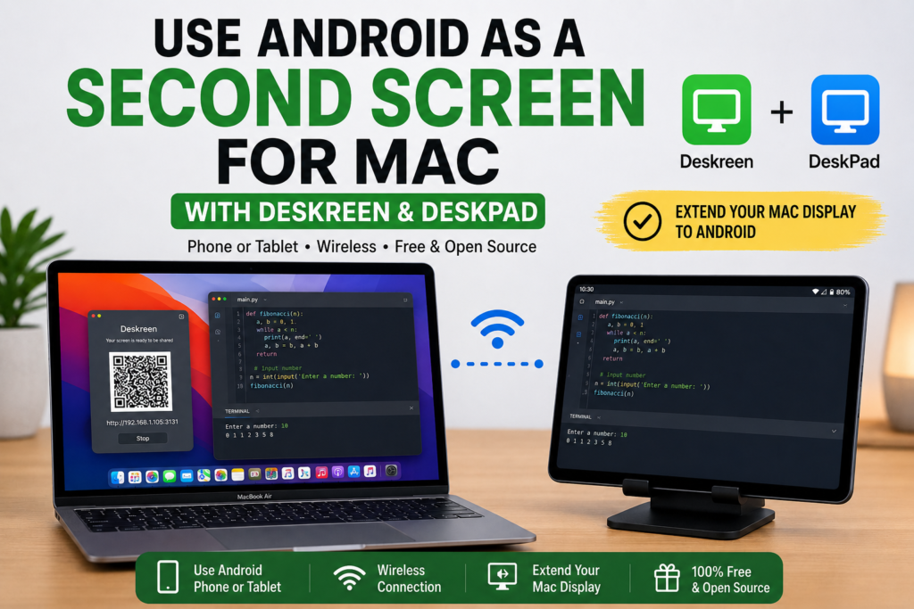 Use Android as a Second Screen for mac
